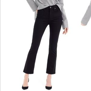 J Crew Black Billie Demi Boot Crop Jeans sz 25